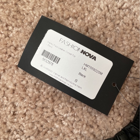 Faux leather corset top - Picture 5 of 5